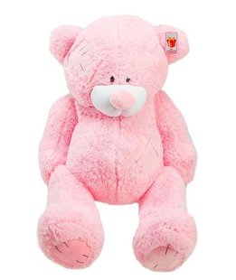 Плюшевий великий ведмідь Потап, висота 90 см, рожевий