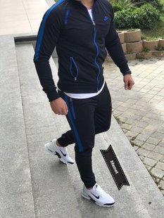 Спортивний чоловічий костюм Nike Темно-синій (S M L XL)