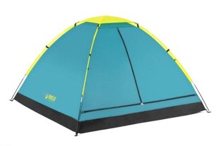 Палатка туристическая трёхместная, цвет голубой