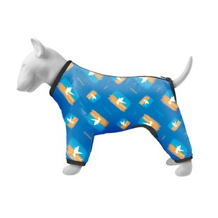 Дощовик для собак WAUDOG Clothes малюнок "Прапор", XS30, В 43-45 см, С 27-30 см