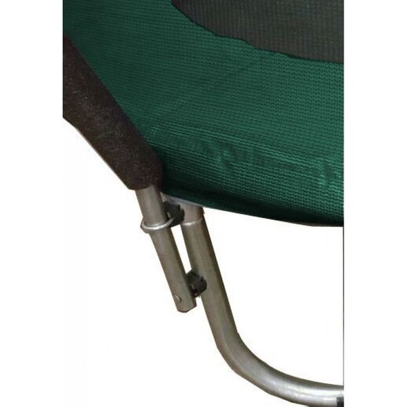 Батут Atleto 312 см з внутрішньою сіткою зелений + драбинка (2 місця)