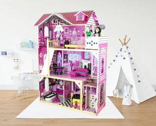 Большой домик для кукол Барби Вилла Барселона с лифтом
