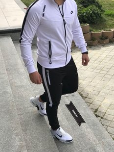 Спортивный мужской костюм Nike Белый (S M L XL) S