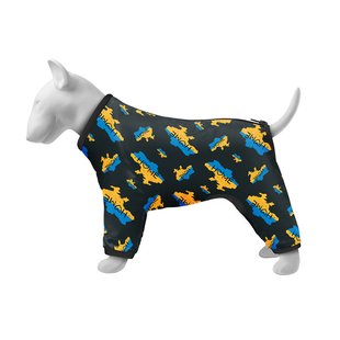 Дощовик для собак WAUDOG Clothes малюнок "Дім", XS22, В 30-34 см, С 19-21 см