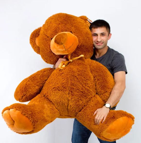 Плюшевий великий ведмідь Томмі, висота 150 см, коричневий