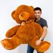 Плюшевый большой медведь Томми, высота 150 см, коричневый