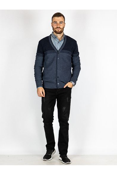 Кофта мужская, цвет синий джинс, M, XL