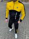 Спортивный мужской костюм на флисе Puma BMW Желтый/черный (S M L XL)