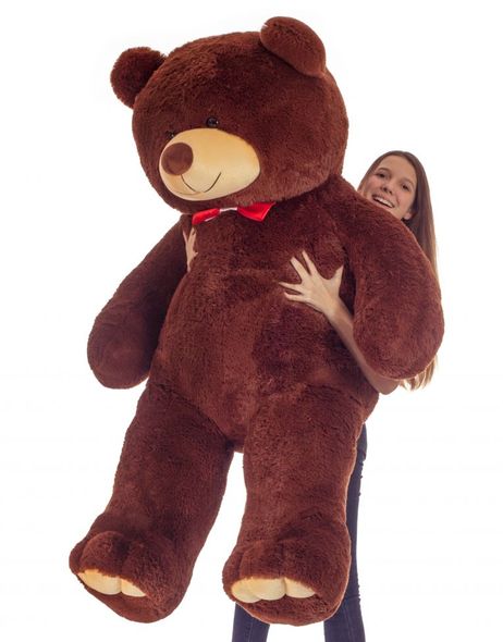 Великий плюшевий ведмідь, колір коричневий, висота 200 см