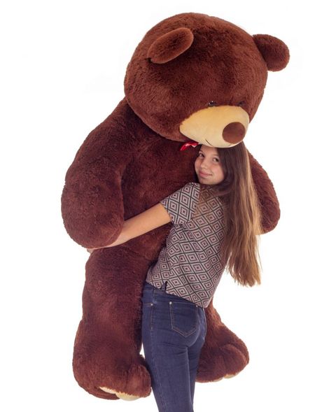 Большой плюшевый медведь, цвет коричневый, высота 200 см