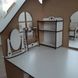 Дерев'яний двосторонній самозбірний іграшковий будиночок для ляльок на два поверхи з меблями та вікнами з фанери