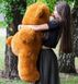 Плюшевый большой медведь Ветли, высота 130 см, коричневый