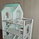 Деревянный детский кукольный самосборный домик для кукол, 5 комнат, с мебелью, с террасой и лестницей, с хдф