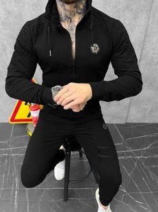 Мужской спортивный костюм Philipp Plien, демисезон, цвет черный (S, M, L, XL, 2XL, 3XL)