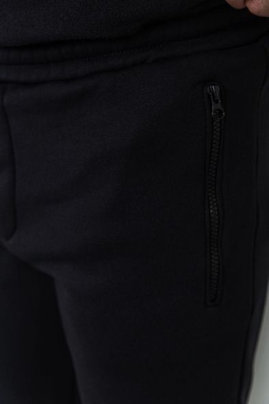 Спорт костюм мужской на флисе трьохнитка, цвет черный, 102R359