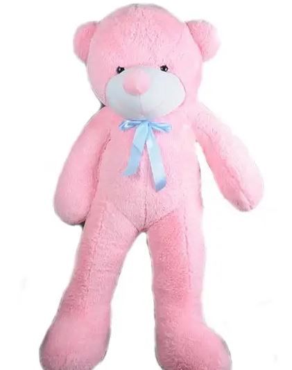 Плюшевый большой медведь Нестор, высота 160 см, розовый